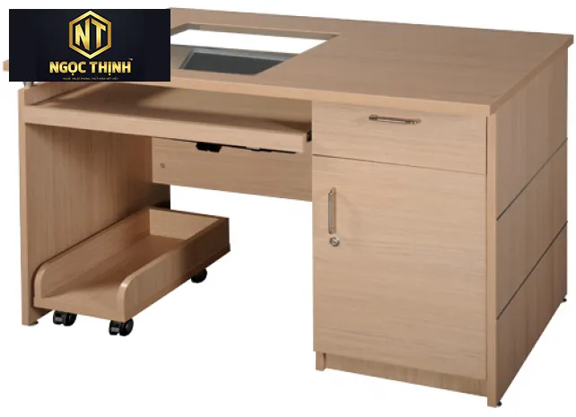 Bàn máy tính mặt chữ nhật Hòa Phát HRM120 Bàn máy tính mặt chữ nhật Hòa Phát HRM120